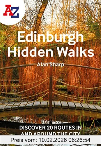 Alan Sharp A -Z Edinburgh Hidden Walks, Discover 20 Routes In And Around The City