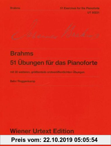 Gebr. - 51 Übungen für das Pianoforte: mit 30 weiteren, größtenteils erstveröffentlichten Übungen. WoO 6. Klavier. (Wiener Urtext Edition)