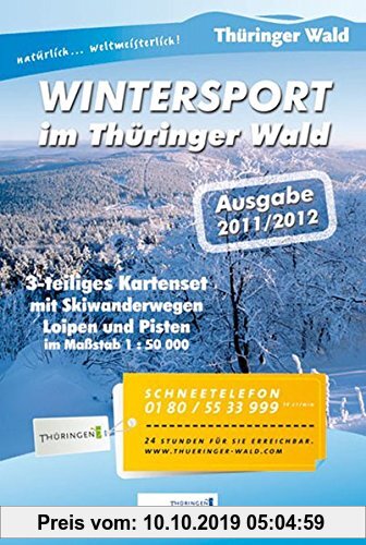 Gebr. - Wintersport im Thüringer Wald: 3-teiliges Kartenset Maßstab 1:50 000