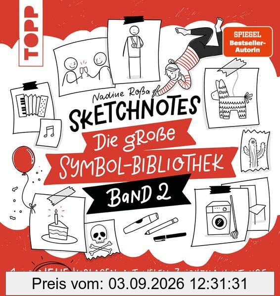 Sketchnotes. Die große Symbol-Bibliothek. Band 2. Von der SPIEGEL-Bestseller-Autorin: 1.000 neue Vorlagen mit vielen Zeichenanleitungen