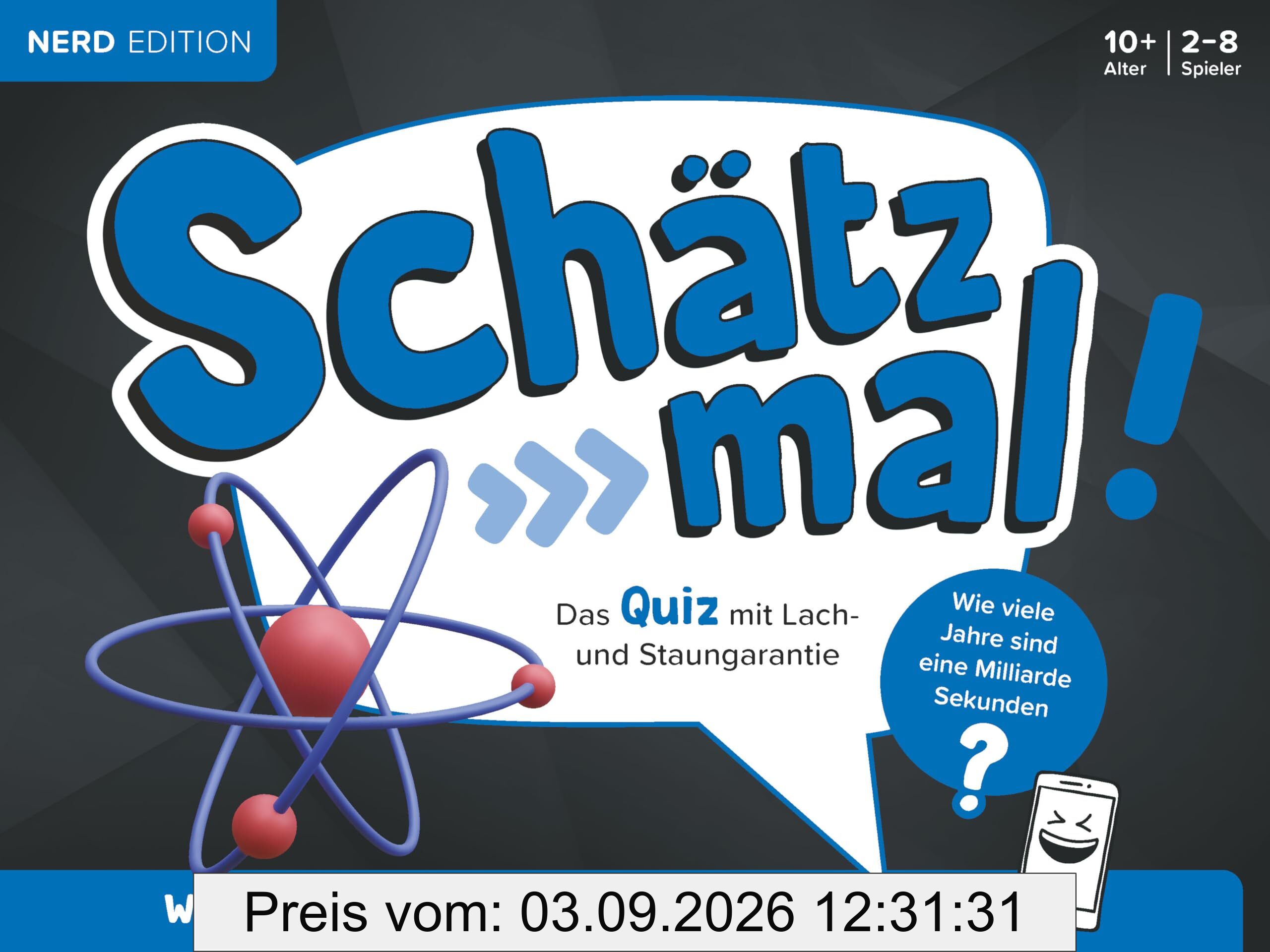 Schätz mal! Nerd Edition: Das Quiz mit Lach- und Staungarantie I Ab 10 Jahre I 2-8 Spieler I Spiele-Block