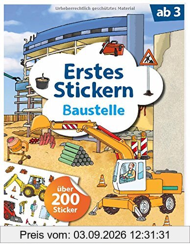 Erstes Stickern Baustelle: über 200 Sticker