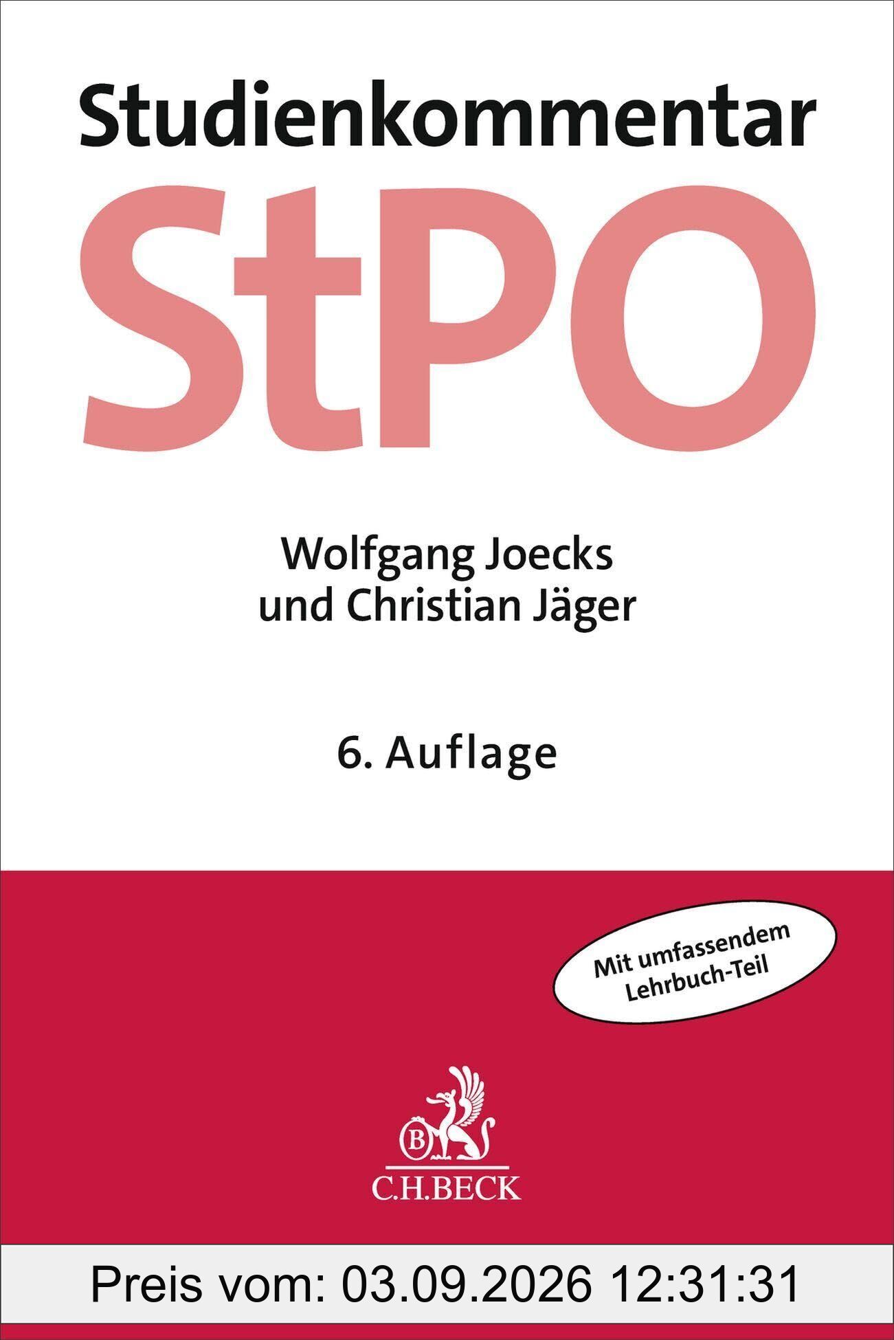 Strafprozessordnung. StPO