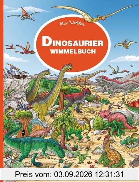 Dinosaurier Wimmelbuch Pocket: Die praktische Pocket Ausgabe für unterwegs