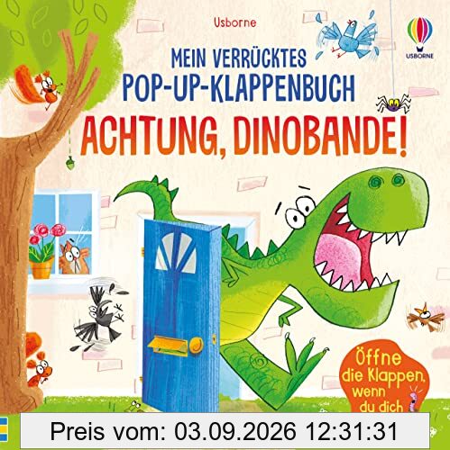 Mein verrücktes Pop-up-Klappenbuch: Achtung, Dinobande!: Öffne die Klappen, wenn du dich traust!