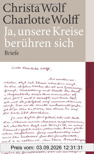 Ja, unsere Kreise berühren sich: Briefe (suhrkamp taschenbuch)