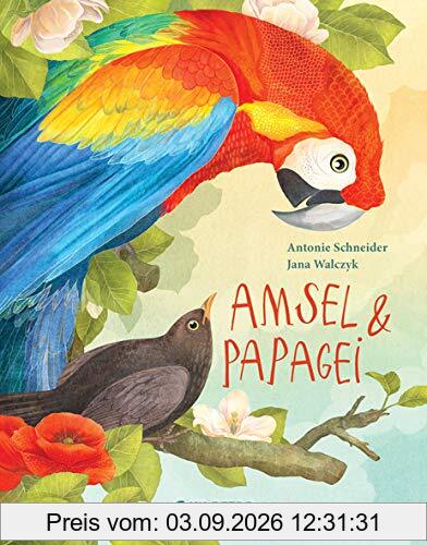 Amsel und Papagei