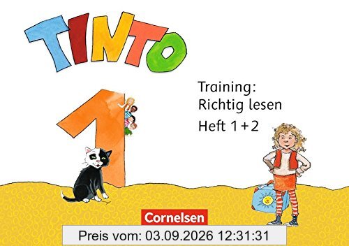 Tinto 1 - Neubearbeitung 2018: 1. Schuljahr - Training: Richtig lesen: Arbeitsheft 1+2 im Paket