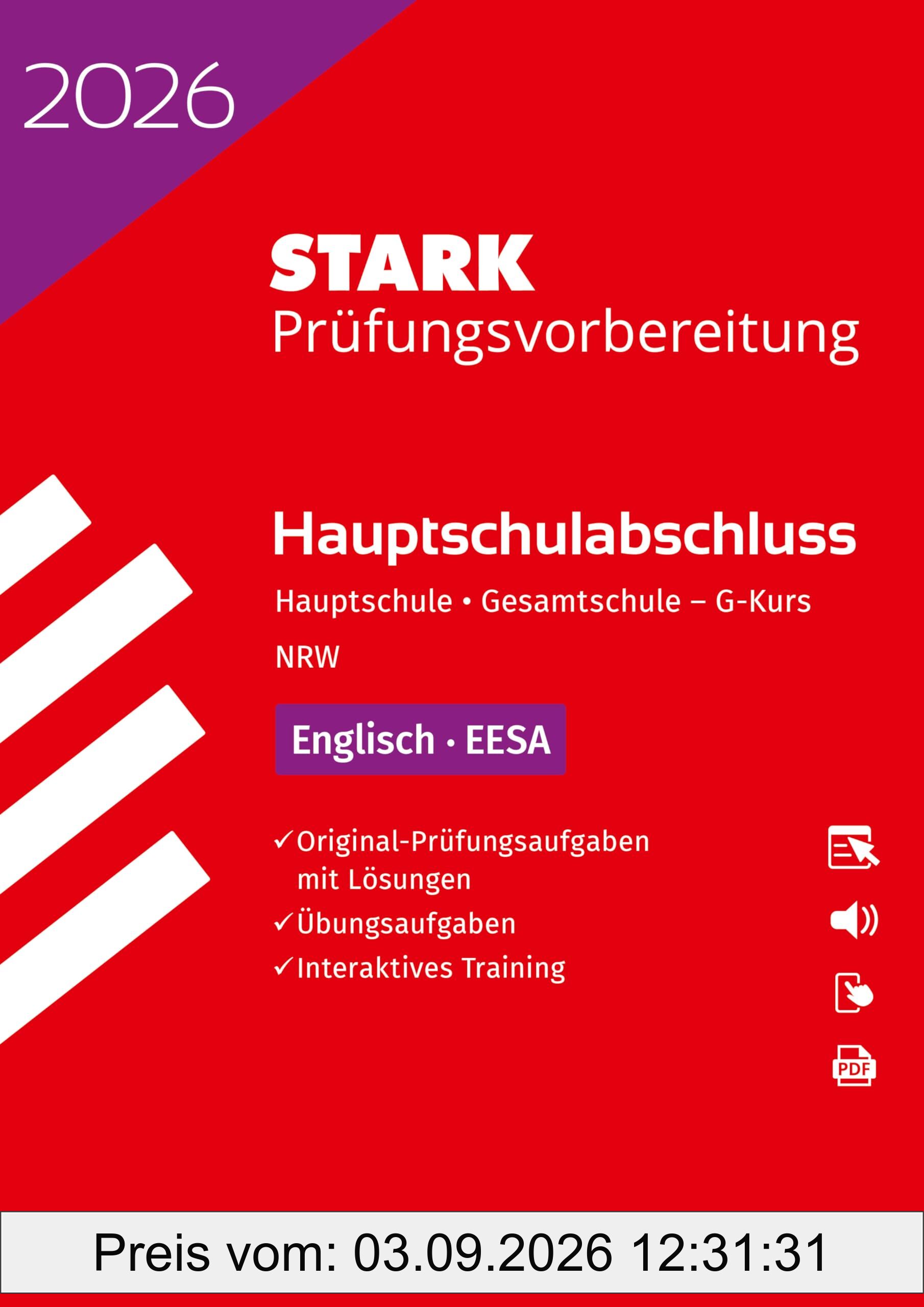 STARK Englisch G-Kurs - Hauptschulabschluss (EESA) 2026 NRW - Prüfungsvorbereitung inkl. Lösungen (Abschlussprüfungen)