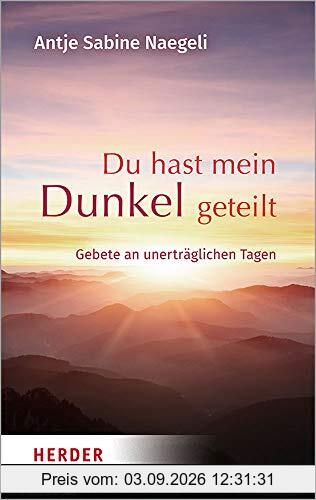 Du hast mein Dunkel geteilt: Gebete an unerträglichen Tagen: Gebete an Unertraglichen Tagen