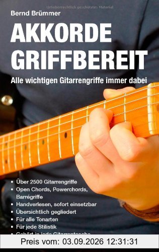 Akkorde griffbereit: Alle wichtigen Gitarrengriffe immer dabei