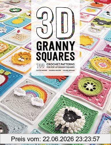 Celine Semaan 3D Granny Squares, 100 Crochet Patterns For Pop-Up Granny Squares