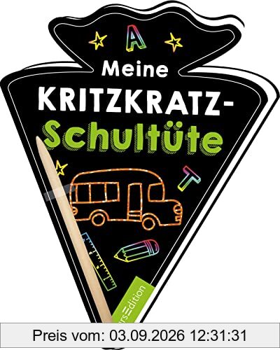 Meine Kritzkratz-Schultüte: Kreativer Kratzelspaß mit Malideen und Holzstift für Kinder ab 5 Jahren