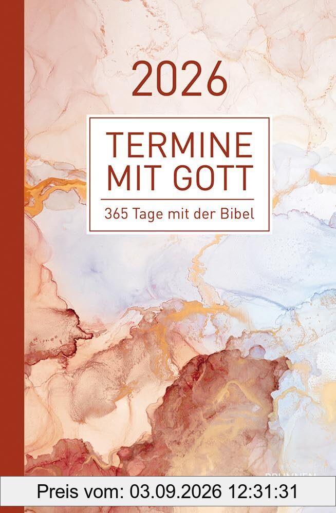 Termine mit Gott 2026: 365 Tage mit der Bibel. Ein kompakter Impuls bringt den Text der ökumenischen Bibellesen auf den Punkt. Der Begleiter für die tägliche Zeit mit Gott.