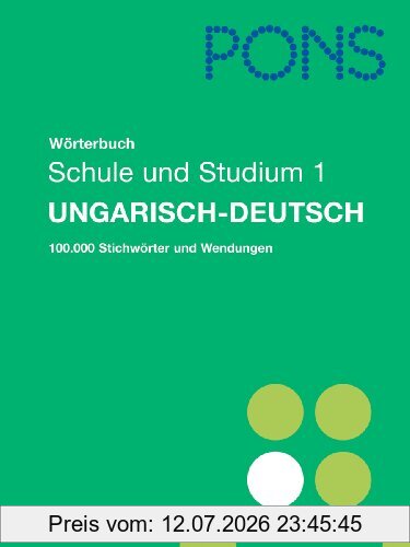 unbekannt Pons Wörterbuch Für Schule Und Studium. Ungarisch-Deutsch. Teil 1