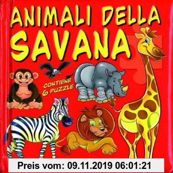 Gebr. - Puzzlebuch - Tiere aus der Savanne