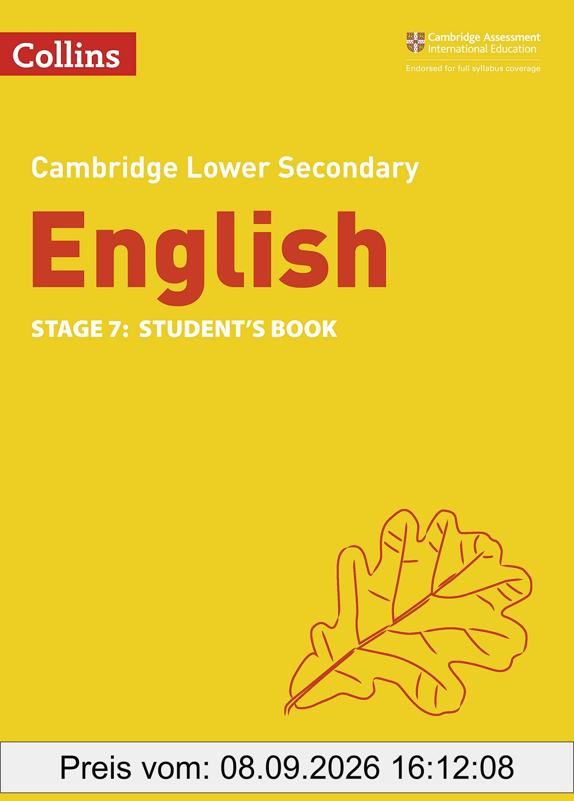 Lower Secondary English Student's Book: Stage 7 (Collins Cambridge Lower Secondary English)
