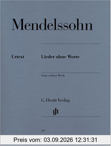 Lieder ohne Worte. Klavier