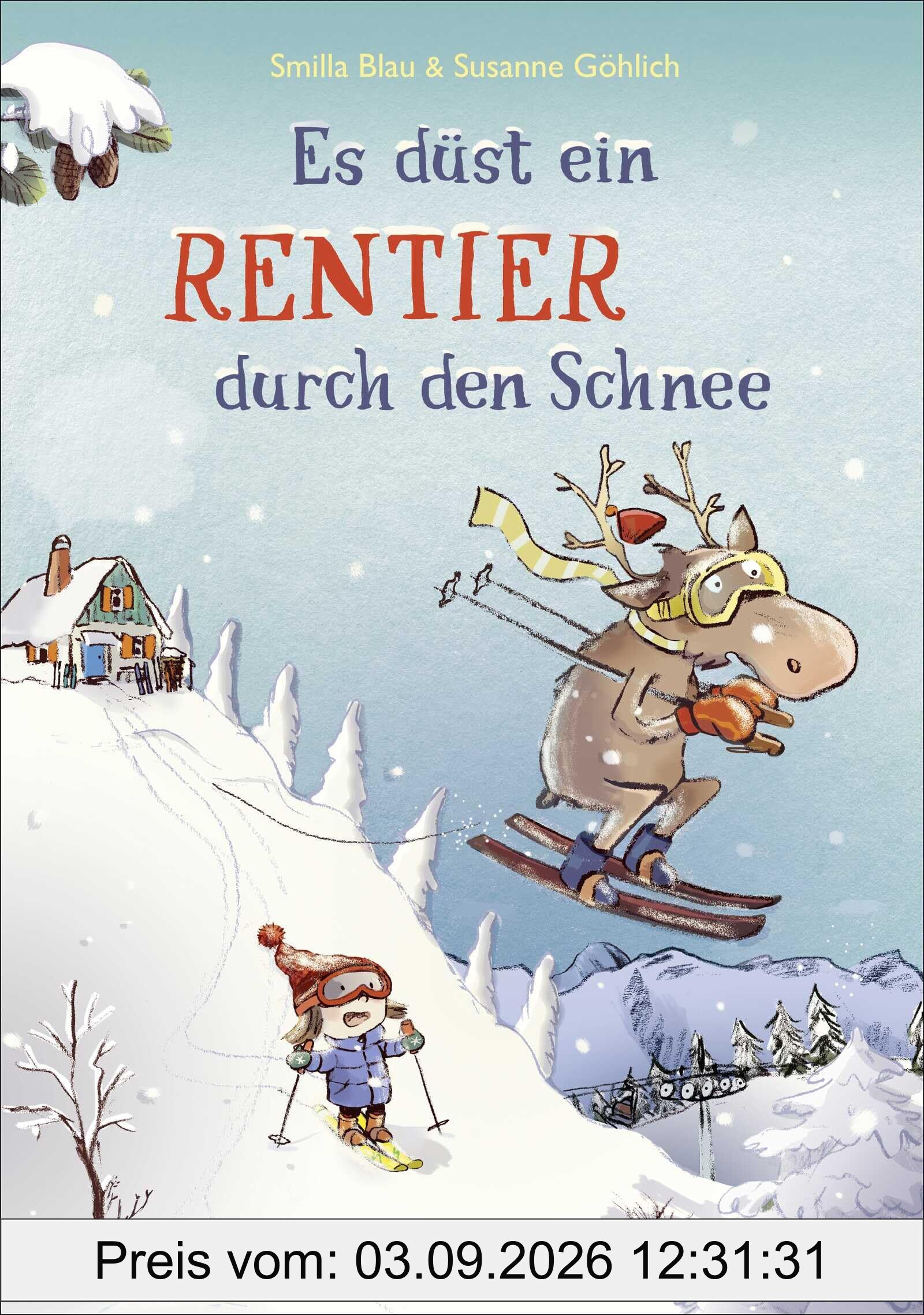 Es düst ein Rentier durch den Schnee: Das zweite Abenteuer von Flinn und Frieda! Humorvolle Wintergeschichte zum Vorlesen und gemeinsamen Lesen ab 5 Jahren
