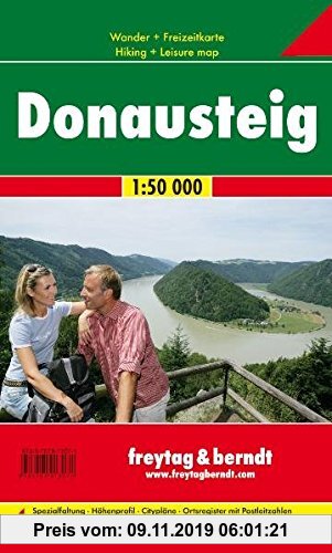 Gebr. - Freytag Berndt Wanderkarten, GPDST, Donausteig - Maßstab 1:50 000