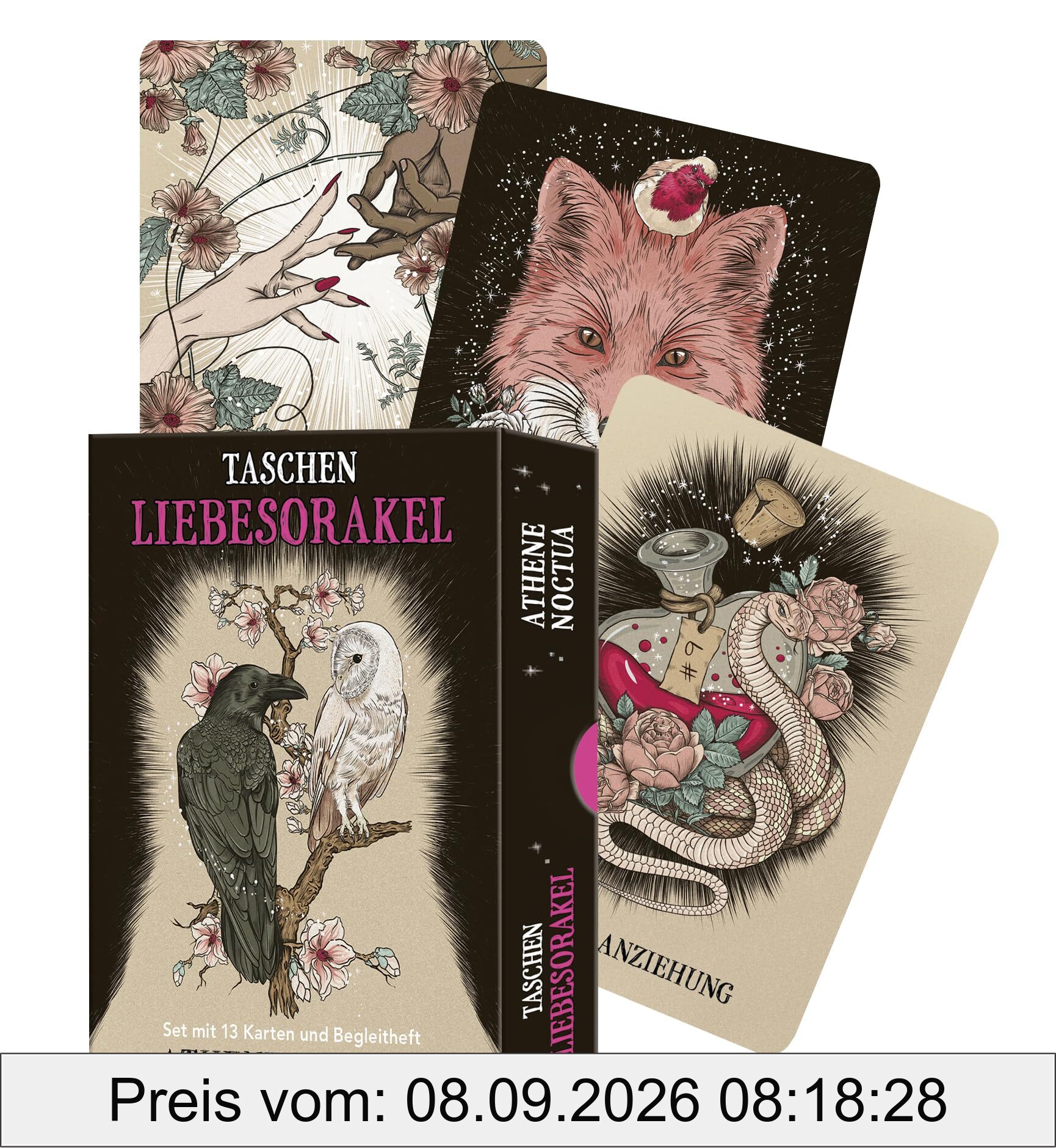 Taschen-Liebesorakel: Set mit 13 Karten und Begleitheft - schnelle und direkte Antworten in Herzensangelegenheiten – das perfekte Liebeshoroskop zum Jahresstart