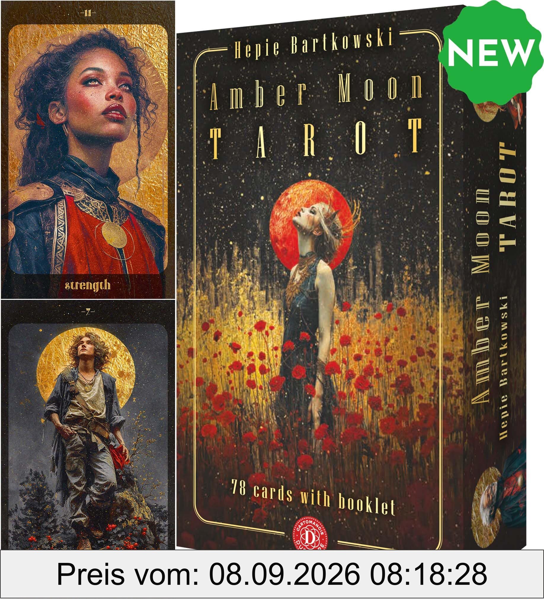 Amber Moon Tarot - 78 tarot cards and 80-page booklet (English)