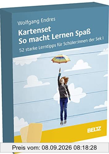 Kartenset So macht Lernen Spaß: 52 starke Lerntipps für Schüler:innen der Sek I