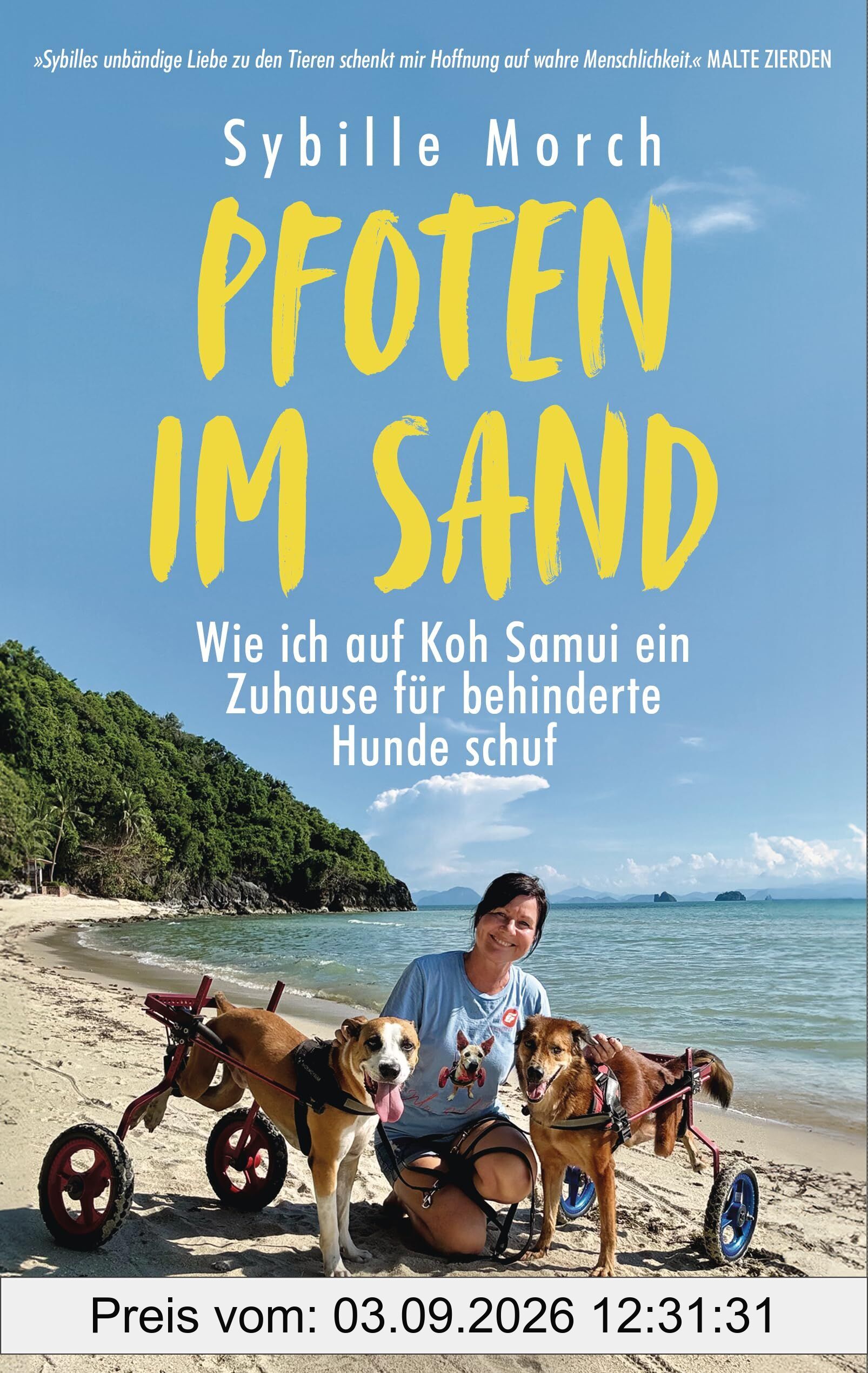 Pfoten im Sand