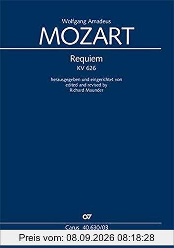 Requiem (Klavierauszug): (Fassung Maunder) KV 626, 1791