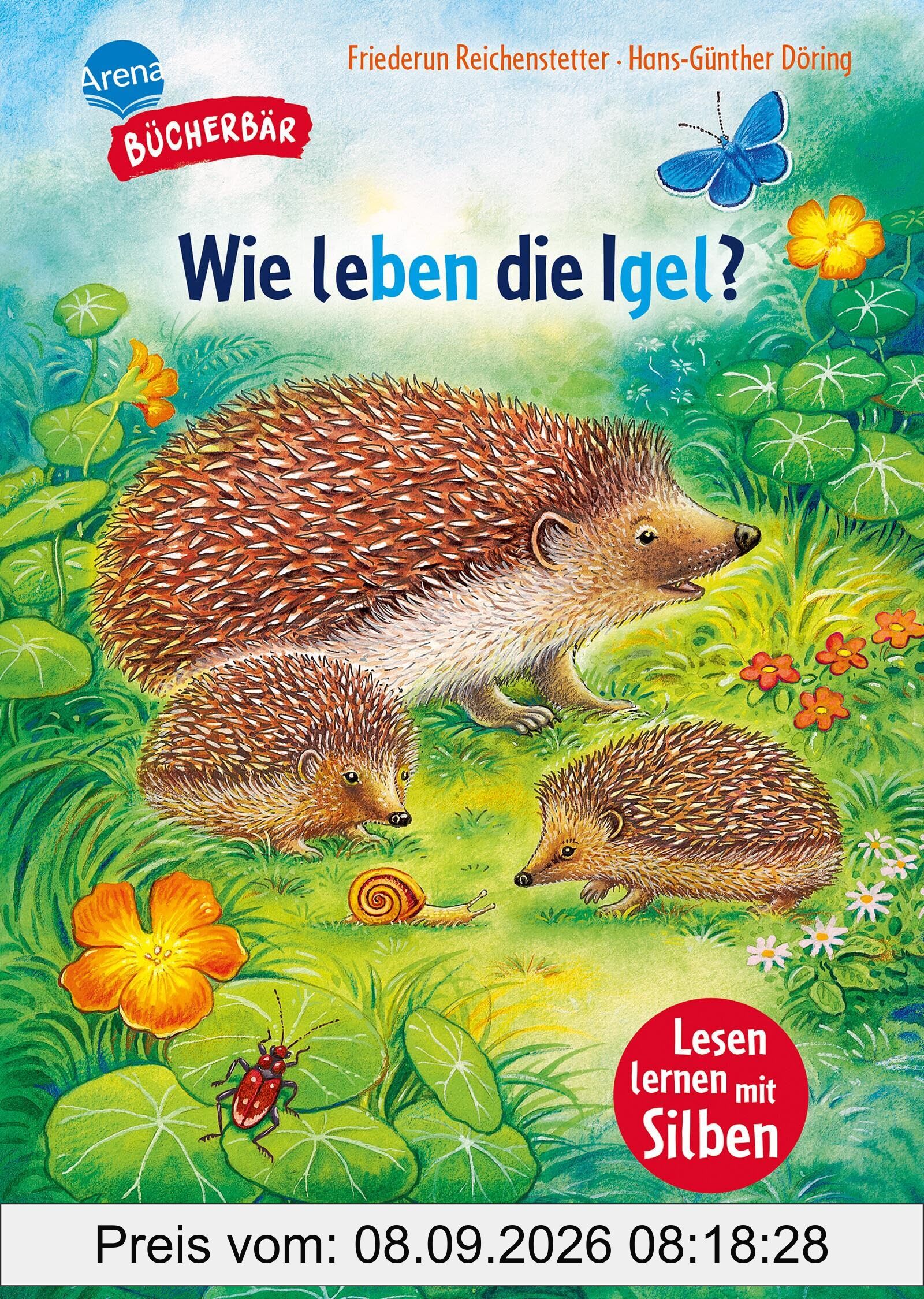 Sachwissen für Erstleser. Wie leben die Igel?: Bücherbär: Erstlesebuch; Sachwissen über Igel für die 1. Klasse, mit Silbentrennung zum leichteren Lesenlernen