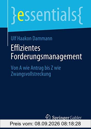 Effizientes Forderungsmanagement: Von A wie Antrag bis Z wie Zwangsvollstreckung (essentials)