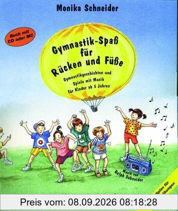 Gymnastik-Spaß für Rücken und Füße mit Audio CD und Faltplan