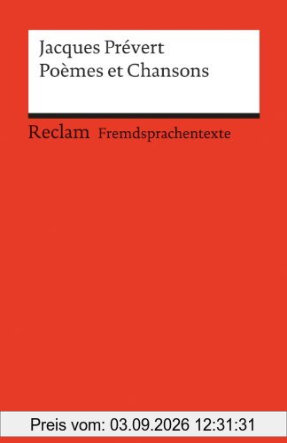 Poèmes et Chansons: (Fremdsprachentexte)