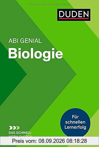 Abi genial Biologie: Das Schnell-Merk-System (Duden SMS - Schnell-Merk-System)