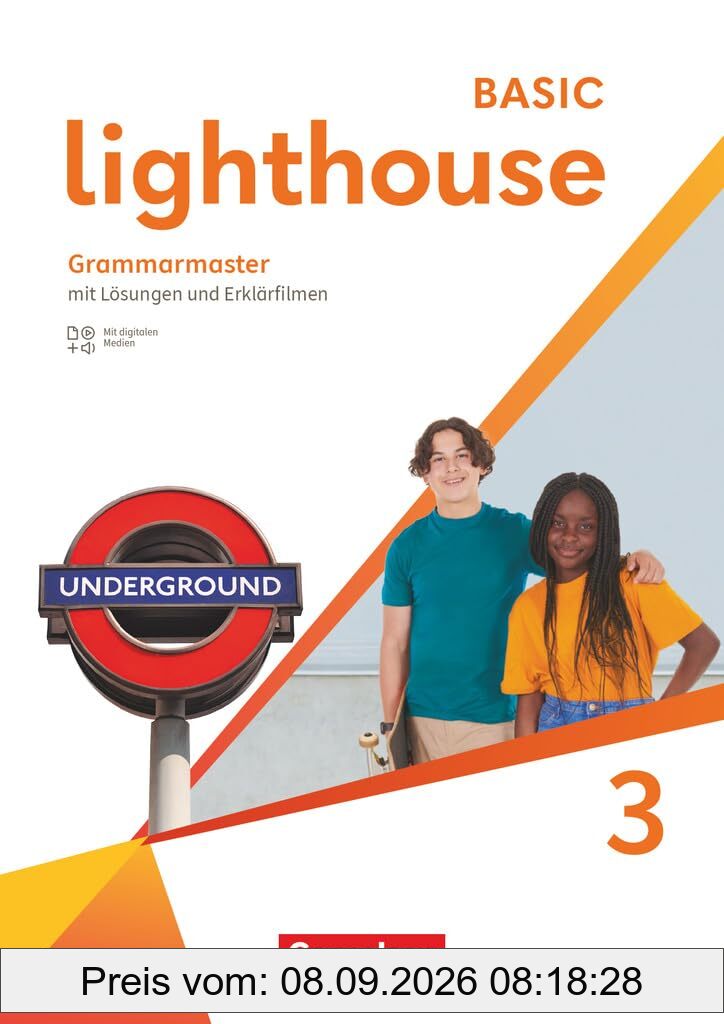 Lighthouse - Basic Edition - Band 3: 7. Schuljahr: Grammarmaster - Mit Lösungen und Erklärfilmen