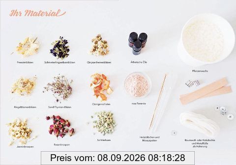 Natürliche Duftkerzen selber machen - mit Blüten & ätherischen Ölen