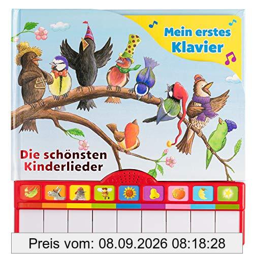 Singst du mit? Die schönsten Kinderlieder - Mein erstes Klavier - Kinderbuch mit Klaviertastatur, 9 Kinderlieder, Vor- und Nachspielfunktion, Pappbilderbuch ab 3 Jahren