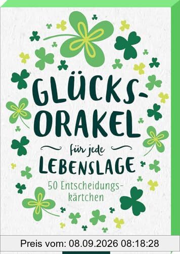 Glücksorakel für jede Lebenslage: 50 Entscheidungskärtchen | Spielerisch Antworten finden mit schönen Orakelkarten