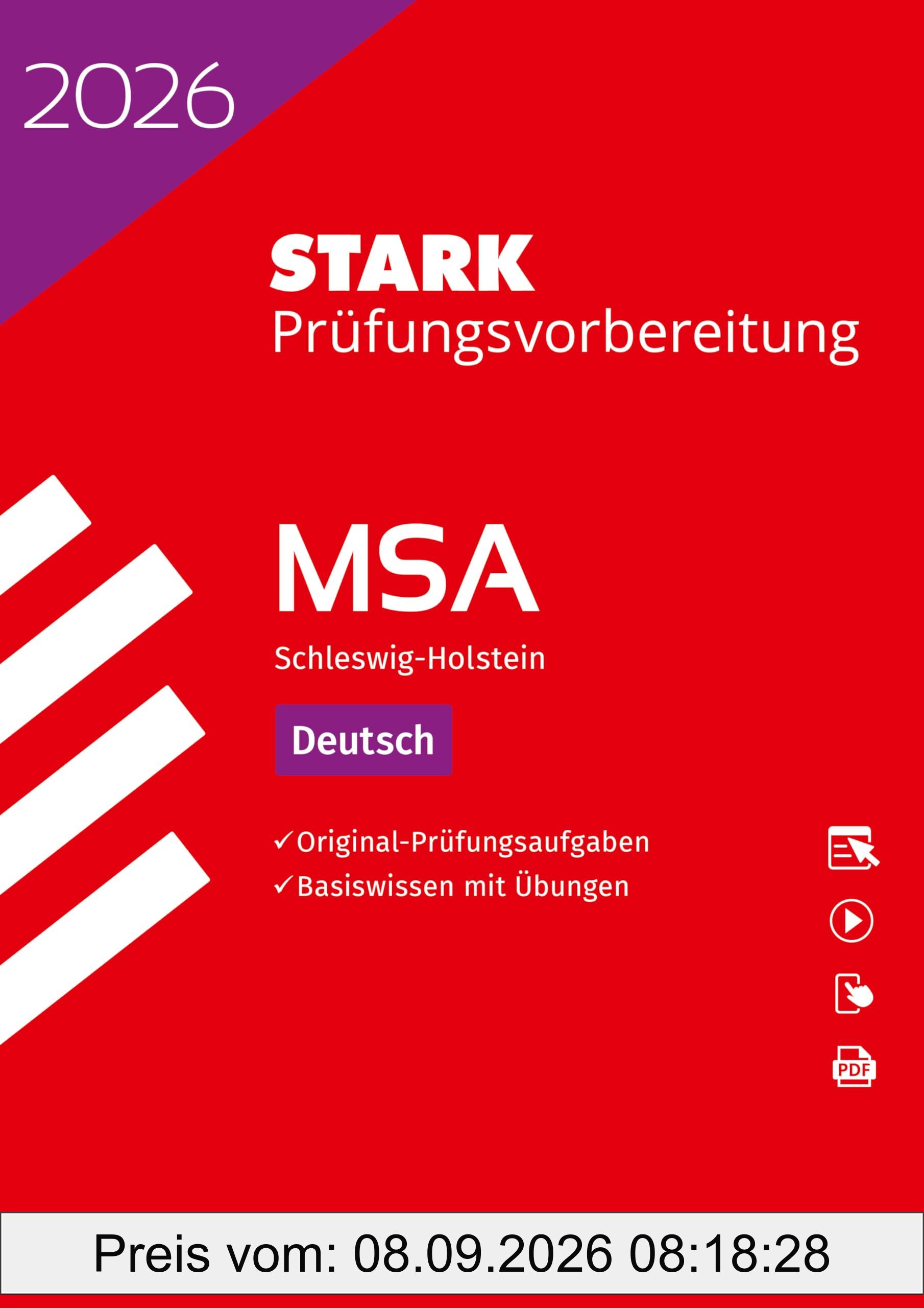 STARK Deutsch - MSA 2026 Schleswig-Holstein - Prüfungsvorbereitung (Abschlussprüfungen)