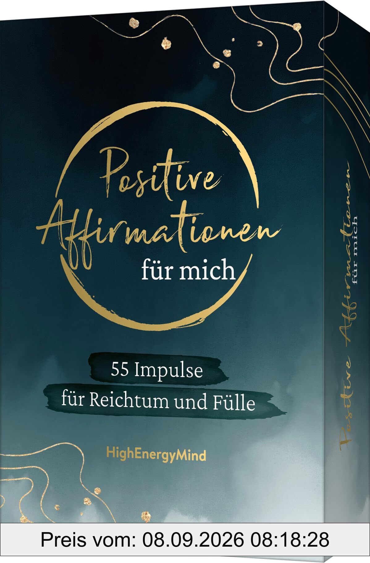 55 positive Affirmationen für mich – Reichtum und Fülle: Liebevolle Impulse für Glück, Selbstliebe, Achtsamkeit. Karten in edlem Design. Geschenk zu Geburtstag, Weihnachten, Ostern
