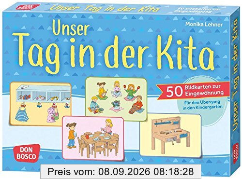 Unser Tag in der Kita: 50 Bildkarten zur Eingewöhnung. Für den Übergang in den Kindergarten (Kleine Helfer im Kita-Alltag)