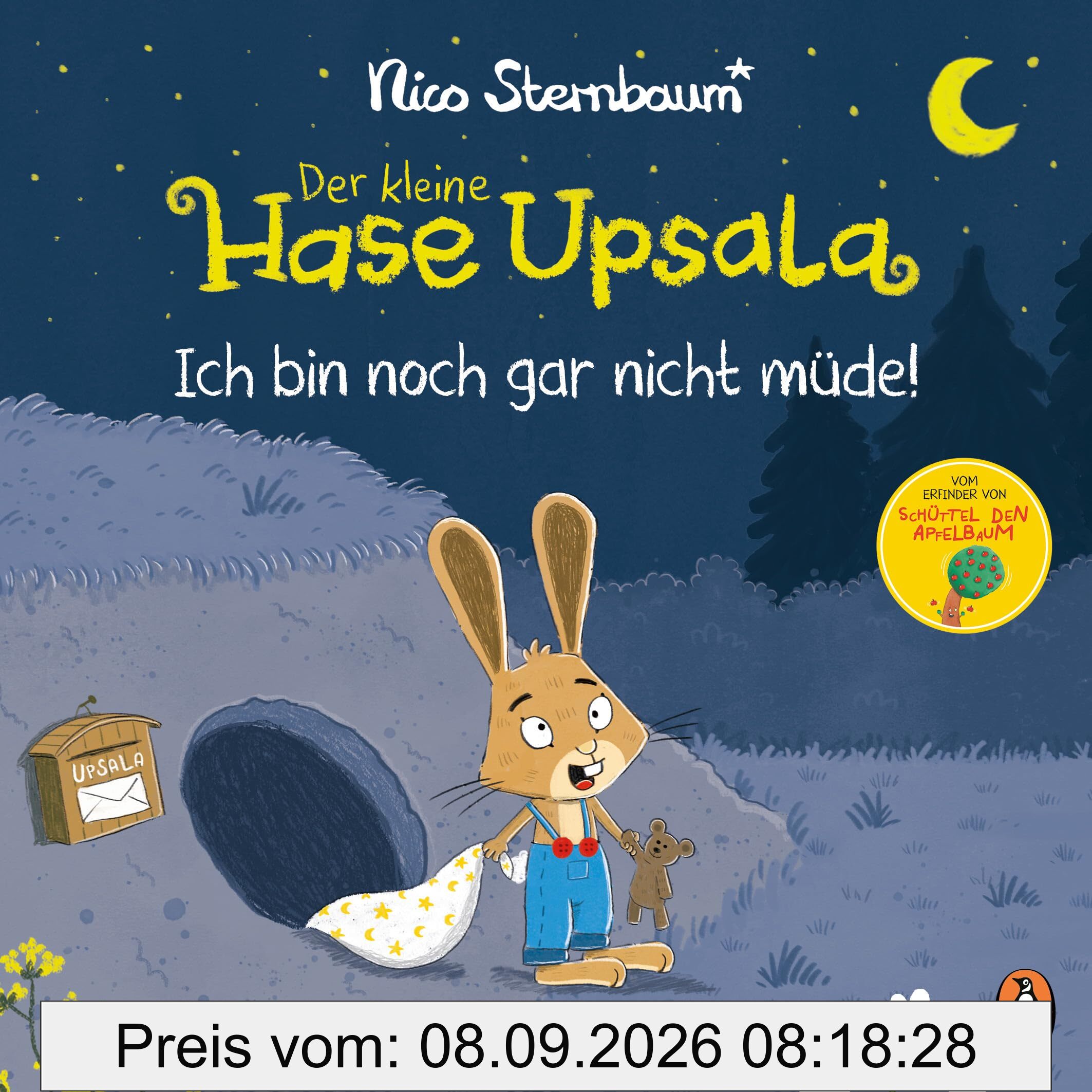 Der kleine Hase Upsala – Ich bin noch gar nicht müde – Ein Gute-Nacht-Klappenbuch: Pappbilderbuch ab 2 Jahren mit großen Klappen