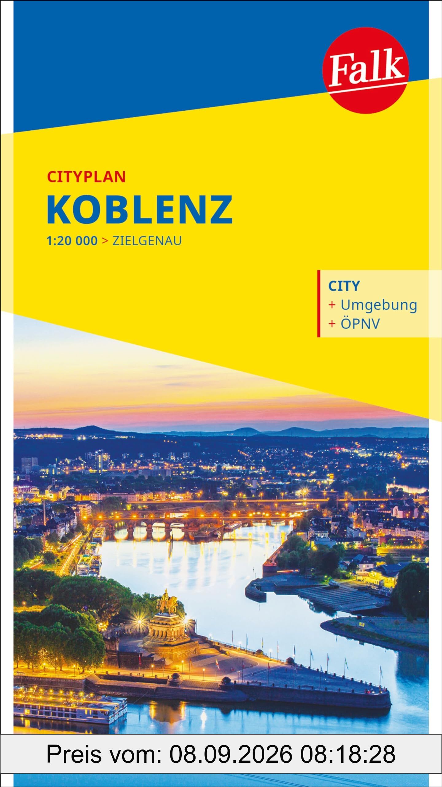 Falk Cityplan Koblenz 1:20.000