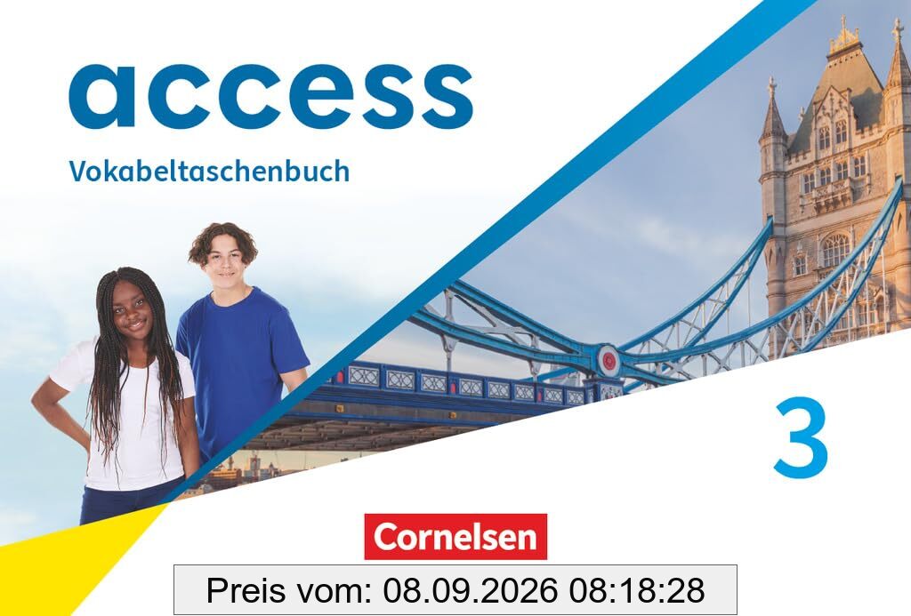 Access - Allgemeine Ausgabe 2022 - Band 3: 7. Schuljahr: Vokabeltaschenbuch