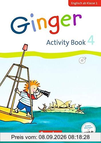 Ginger - Early Start Edition - Neubearbeitung: 4. Schuljahr - Activity Book: Mit Audio-CD, Minibildkarten und Faltbox