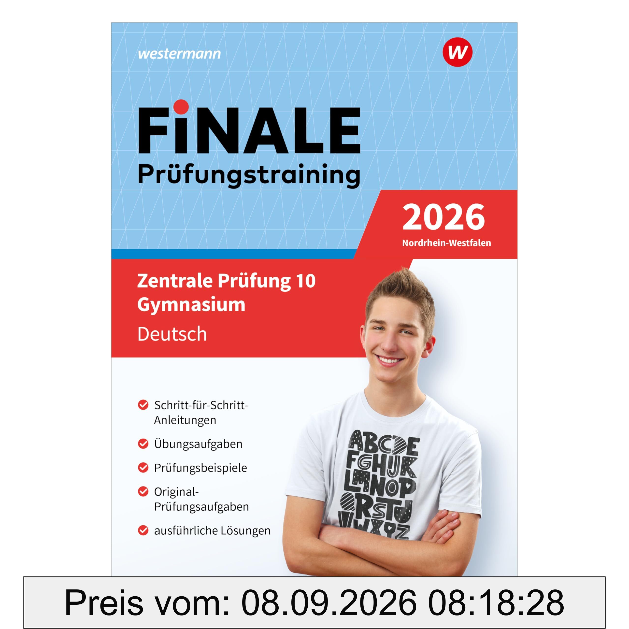 FiNALE - Prüfungstraining Zentrale Prüfungen 10 Gymnasium Nordrhein-Westfalen: Prüfungstraining Deutsch 2026