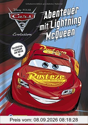 Disney Cars 3: Abenteuer mit Lightning McQueen: Lesespaß und Rätsel