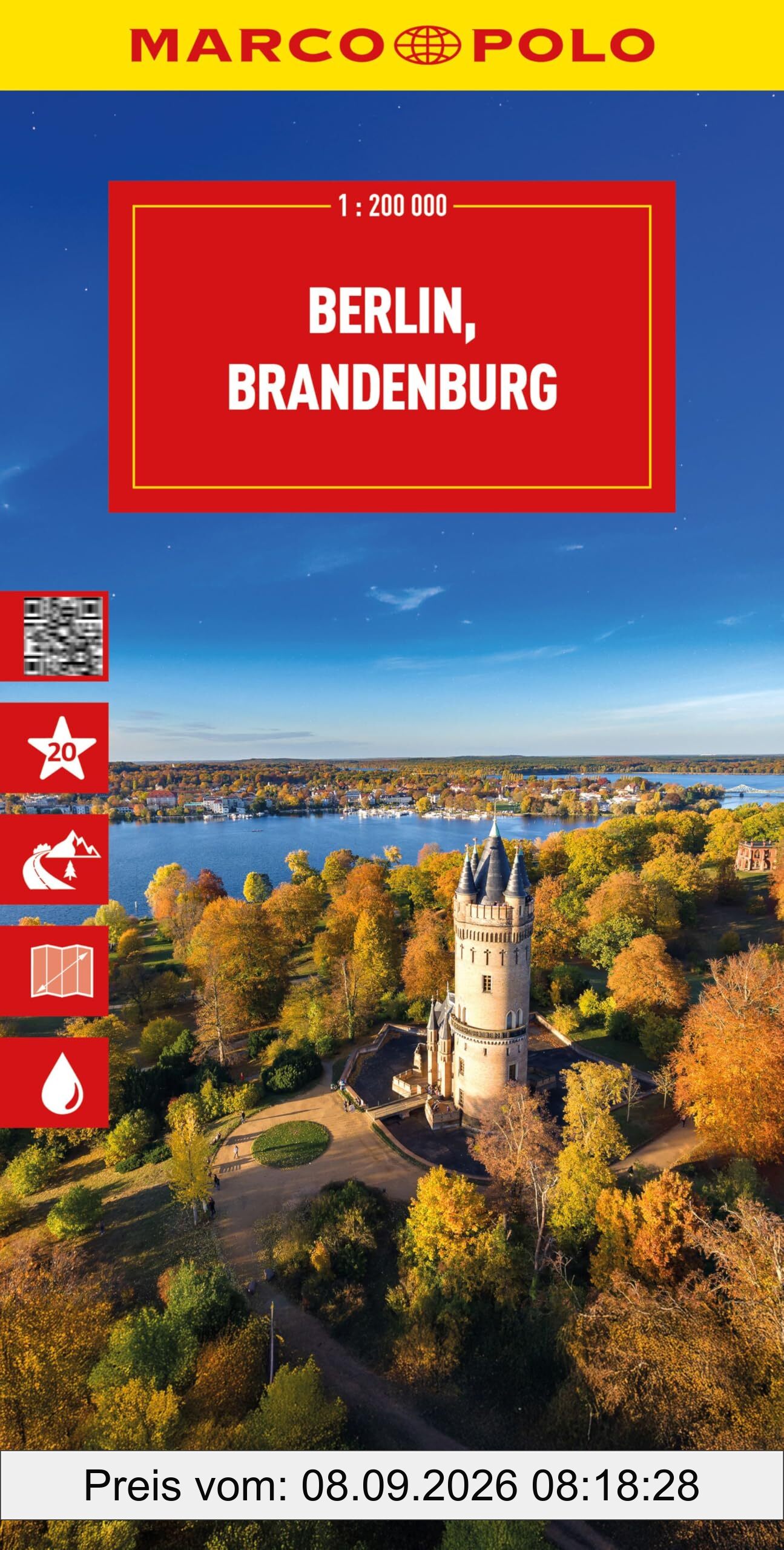 MARCO POLO Reisekarte Deutschland 04 Berlin, Brandenburg 1:225.000: Straßenkarte und Autokarte mit sehenswerten Strecken, Highlights und digitaler Erweiterung