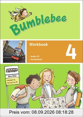 Bumblebee 3 + 4: Bumblebee - Ausgabe 2013 für das 3. / 4. Schuljahr: Workbook 4 plus Portfolio- / Sprachheft und Pupil's Audio-CD