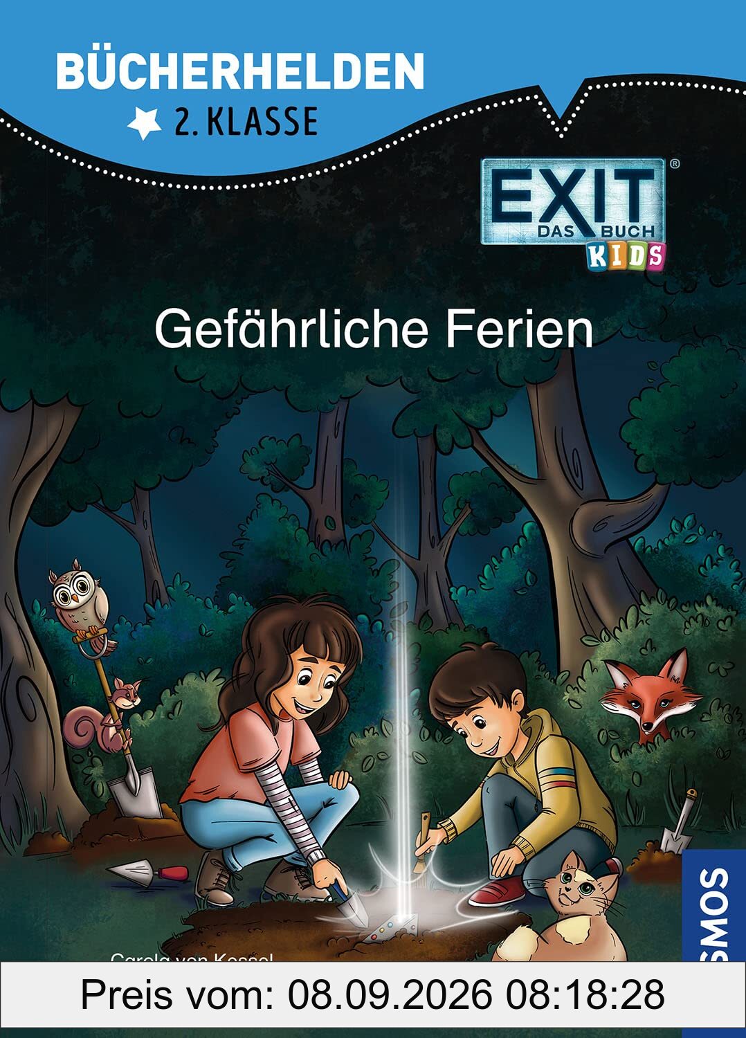 EXIT® - Das Buch Kids, Bücherhelden 2. Klasse, Gefährliche Ferien: Gut lesen können - Kinderbuch für Erstleser ab 7 Jahren - Kniffliger Rätselspaß zur erfolgreichen Spiele-Reihe EXIT®